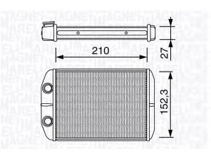 MAGNETI MARELLI 350218332000 šilumokaitis, salono šildymas 
 Šildymas / vėdinimas -> Šilumokaitis
77364969