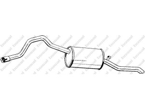 BOSAL 280-369 galinis duslintuvas 
 Išmetimo sistema -> Duslintuvas
162000900301, 60741629, 60741630