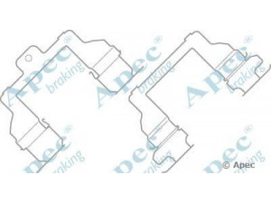 APEC braking KIT596 priedų komplektas, stabdžių trinkelė 
 Stabdžių sistema -> Būgninis stabdys -> Dalys/priedai
