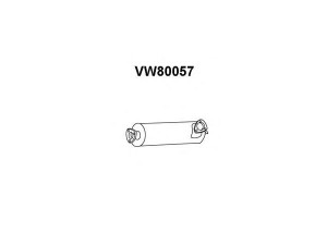 VENEPORTE VW80057 priekinis duslintuvas 
 Išmetimo sistema -> Duslintuvas
073253411A, 073253411C, 075253411C