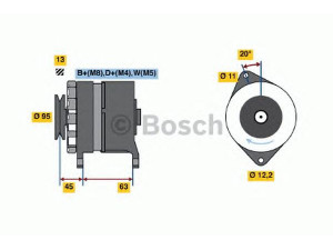 BOSCH 0 120 469 026 kintamosios srovės generatorius
1516454R, 94VB 10300 AA, 98419033