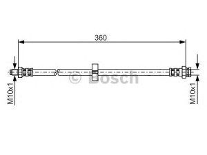 BOSCH 1 987 481 002 stabdžių žarnelė 
 Stabdžių sistema -> Stabdžių žarnelės
4806 77, 4806 C7, 46833122, 4806 77