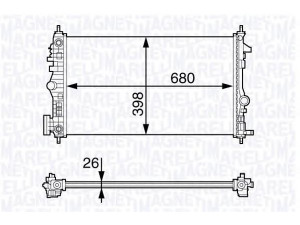 MAGNETI MARELLI 350213141500 radiatorius, variklio aušinimas 
 Aušinimo sistema -> Radiatorius/alyvos aušintuvas -> Radiatorius/dalys
1330.T9, 1330T9, 51780659, 51780666