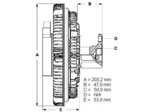 BERU LK107 sankaba, radiatoriaus ventiliatorius
0422 4352 KZ0165-71