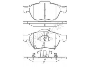 IPS Parts IBD-1278 stabdžių trinkelių rinkinys, diskinis stabdys 
 Techninės priežiūros dalys -> Papildomas remontas
04465-05050, 04465-05070, 04465-05080