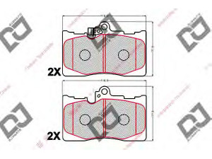 DJ PARTS BP2149 stabdžių trinkelių rinkinys, diskinis stabdys 
 Techninės priežiūros dalys -> Papildomas remontas
04465-22340, 04465-30400, 0446522340