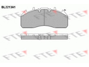FTE BL2213A1 stabdžių trinkelių rinkinys, diskinis stabdys 
 Techninės priežiūros dalys -> Papildomas remontas
20568711, 20568714, 21024701, 21024702