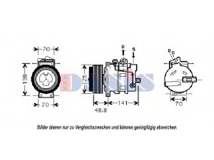 AKS DASIS 851848N kompresorius, oro kondicionierius 
 Oro kondicionavimas -> Kompresorius/dalys
0002309311, A0002309311