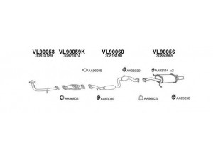 VENEPORTE 900016 išmetimo sistema 
 Išmetimo sistema -> Išmetimo sistema, visa