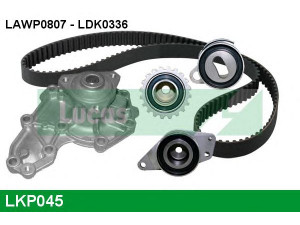 LUCAS ENGINE DRIVE LKP045 vandens siurblio ir paskirstymo diržo komplektas 
 Aušinimo sistema -> Vandens siurblys/tarpiklis -> Vandens siurblys