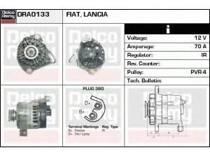 DELCO REMY DRA0133 kintamosios srovės generatorius 
 Elektros įranga -> Kint. sr. generatorius/dalys -> Kintamosios srovės generatorius
51700670, 51700675, 51859042