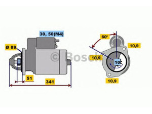 BOSCH 0 001 367 066 starteris