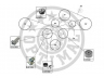 OPTIMAL SK-1633 paskirstymo diržo komplektas 
 Techninės priežiūros dalys -> Papildomas remontas