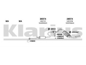 KLARIUS 420115E išmetimo sistema 
 Išmetimo sistema -> Išmetimo sistema, visa