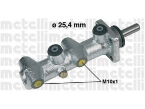 METELLI 05-0110 pagrindinis cilindras, stabdžiai 
 Stabdžių sistema -> Pagrindinis stabdžių cilindras
4797280, 4797460, 4802930, 4844300
