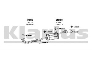 KLARIUS 270396E išmetimo sistema 
 Išmetimo sistema -> Išmetimo sistema, visa