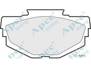 APEC braking PAD31 stabdžių trinkelių rinkinys, diskinis stabdys
GBP106