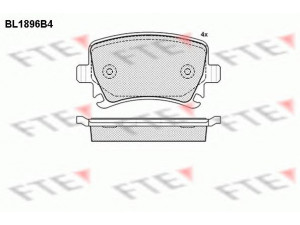 FTE BL1896B4 stabdžių trinkelių rinkinys, diskinis stabdys 
 Techninės priežiūros dalys -> Papildomas remontas
1K0 698 451, 1K0 698 451 B, 1K0 698 451 E