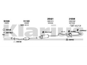 KLARIUS 390934E išmetimo sistema 
 Išmetimo sistema -> Išmetimo sistema, visa
