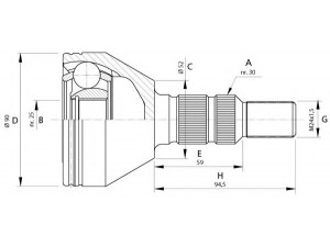 OPEN PARTS CVJ5701.10 jungčių komplektas, kardaninis velenas 
 Ratų pavara -> Sujungimai/komplektas
12804149, 12804150