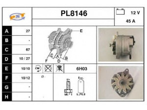 SNRA PL8146 kintamosios srovės generatorius
0025112022, 5000048868, 5000788772
