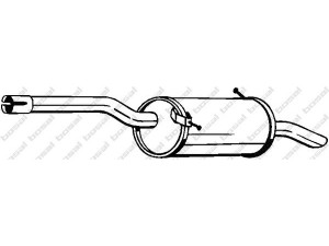 BOSAL 135-103 galinis duslintuvas 
 Išmetimo sistema -> Duslintuvas
1730.JZ, 1730.JZ