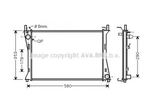 AVA QUALITY COOLING FDA2400 radiatorius, variklio aušinimas 
 Aušinimo sistema -> Radiatorius/alyvos aušintuvas -> Radiatorius/dalys
1363013, 5S6H8005CE