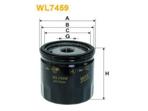 WIX FILTERS WL7459 alyvos filtras 
 Techninės priežiūros dalys -> Techninės priežiūros intervalai
1007705, 1007706, 1070521, 1455760