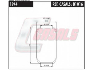 CASALS B1016 dėklas, pneumatinė pakaba 
 Pakaba -> Pneumatinė pakaba
627584, 4714025, 4722525, 4738008