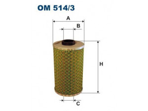FILTRON OM514/3 alyvos filtras
5011439, 5011503, L47076, PL10