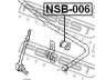 FEBEST NSB-006 skersinio stabilizatoriaus įvorių komplektas 
 Ašies montavimas/vairavimo mechanizmas/ratai -> Stabilizatorius/fiksatoriai -> Sklendės
56243-0E015