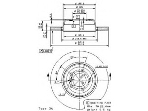 BREMBO 09.9352.11 stabdžių diskas 
 Dviratė transporto priemonės -> Stabdžių sistema -> Stabdžių diskai / priedai
34211166129