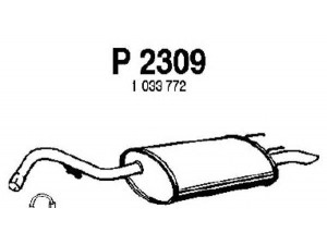FENNO P2309 galinis duslintuvas 
 Išmetimo sistema -> Duslintuvas
1033772, 7288283