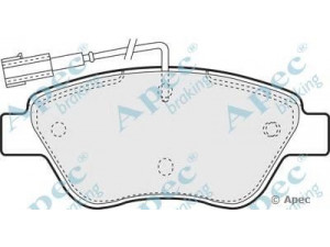 APEC braking PAD1274 stabdžių trinkelių rinkinys, diskinis stabdys 
 Techninės priežiūros dalys -> Papildomas remontas
77364393, 71752983, 77362091, 77362194