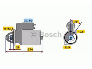 BOSCH 0 001 218 119 starteris