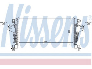 NISSENS 96556 tarpinis suslėgto oro aušintuvas, kompresorius 
 Variklis -> Oro tiekimas -> Įkrovos agregatas (turbo/superįkrova) -> Tarpinis suslėgto oro aušintuvas
1302 144, 13267646, 1302 144, 13267646