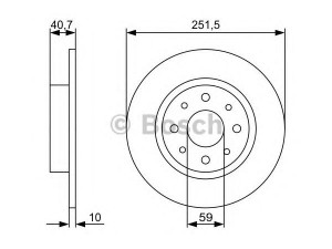BOSCH 0 986 479 C83 stabdžių diskas 
 Stabdžių sistema -> Diskinis stabdys -> Stabdžių diskas
51805559, 51813705, 51865104, 51805559
