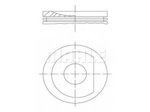 MAHLE ORIGINAL 030 37 00 stūmoklis 
 Variklis -> Cilindrai/stūmokliai
030 107 065 B J, 030 107 103 C L