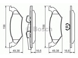 BOSCH 0 986 494 495 stabdžių trinkelių rinkinys, diskinis stabdys 
 Techninės priežiūros dalys -> Papildomas remontas
04882 579, 05010 936AA, 05014 036AA