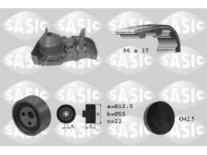 SASIC 3904023 vandens siurblio ir paskirstymo diržo komplektas 
 Aušinimo sistema -> Vandens siurblys/tarpiklis -> Vandens siurblys
8200146301+7701477024