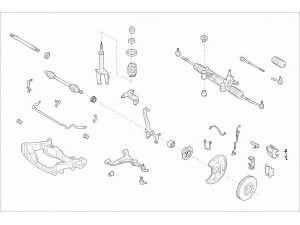SACHS MERCE-E-KLA-FS002 vairavimo mechanizmas; rato pakaba 
 Ašies montavimas/vairavimo mechanizmas/ratai -> Prekių paieška pagal schemą