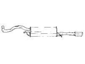 AKS DASIS SG10618 galinis duslintuvas 
 Išmetimo sistema -> Duslintuvas
8D0253609S