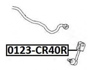 ASVA 0123-CR40R šarnyro stabilizatorius
48830-28010, 90385-12015