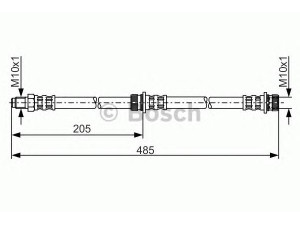 BOSCH 1 987 481 055 stabdžių žarnelė 
 Stabdžių sistema -> Stabdžių žarnelės
454 420 19 26, A 454 420 19 26