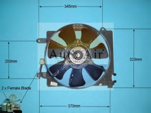 AUTO AIR GLOUCESTER 05-1130 elektrovariklis, raditoriaus ventiliatorius 
 Aušinimo sistema -> Radiatoriaus ventiliatorius
96314167