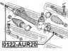 FEBEST 0122-AUR20 vidinė skersinė vairo trauklė 
 Vairavimas -> Vairo mechanizmo sujungimai
45510-0F010, 45510-28180