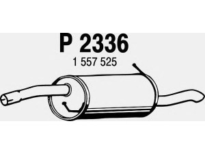 FENNO P2336 galinis duslintuvas 
 Išmetimo sistema -> Duslintuvas
1230563, 1316999, 1557525