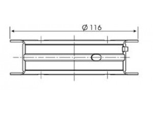 KOLBENSCHMIDT 72161624 pagrindiniai guoliai, alkūninis velenas