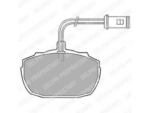 DELPHI LP426 stabdžių trinkelių rinkinys, diskinis stabdys 
 Techninės priežiūros dalys -> Papildomas remontas
GBP265
