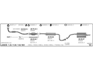 IMASAF 649000004 išmetimo sistema 
 Išmetimo sistema -> Išmetimo sistema, visa